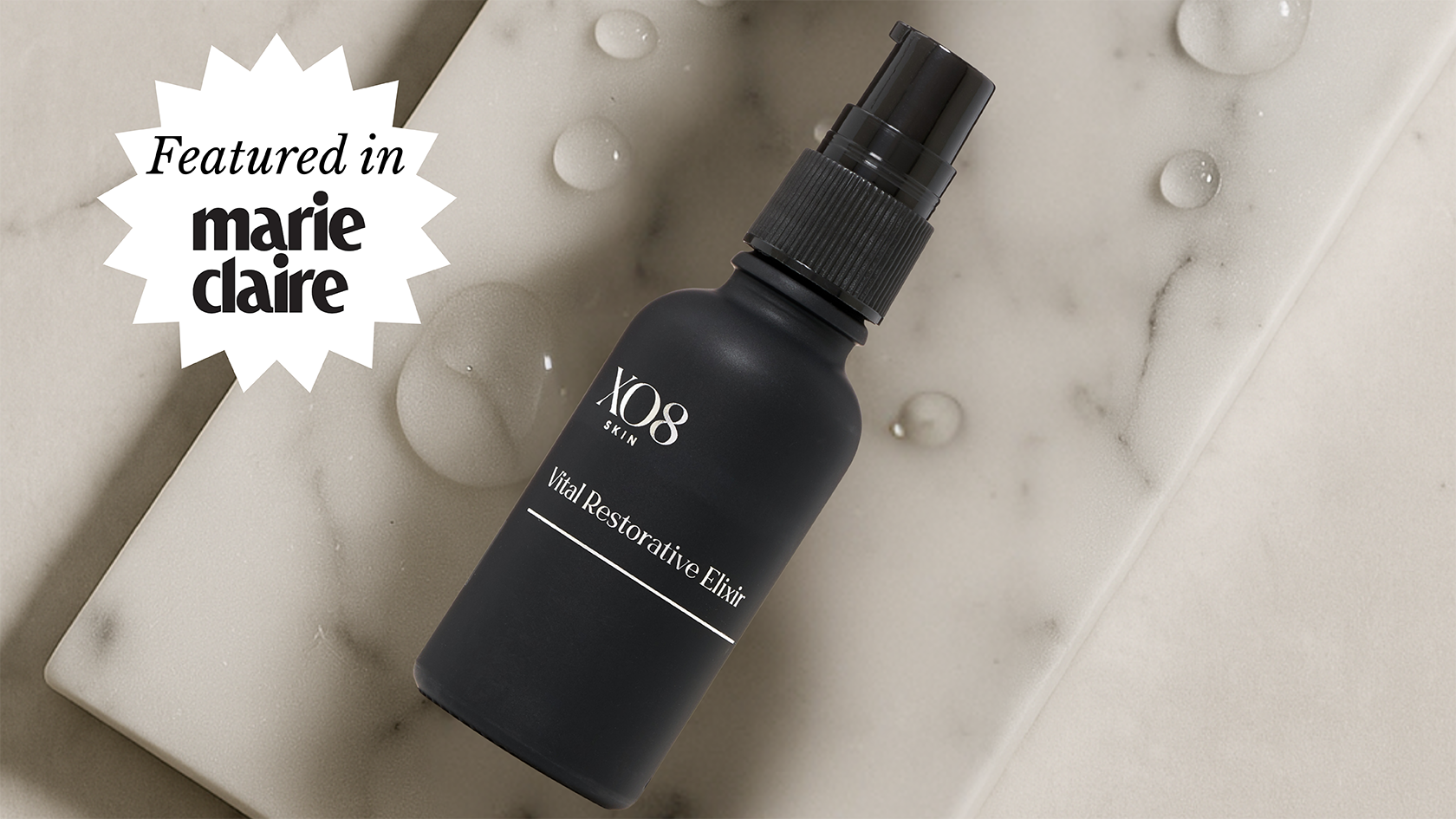 XO8 Vital Restorative Elixir Named Best Recovery Serum by Marie Claire