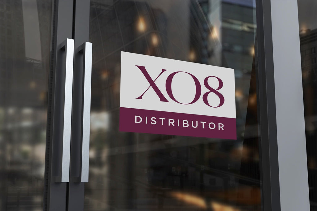 XO8 Distributor Window Cling